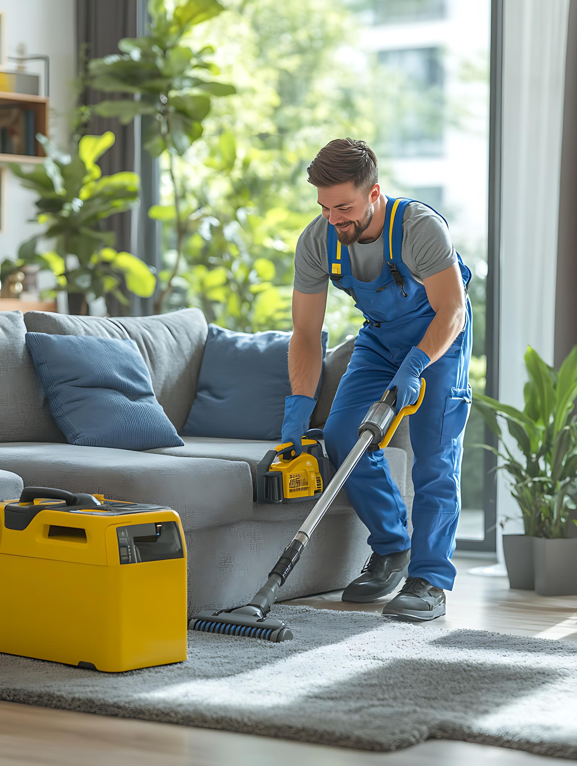 Clean, freshly steamed carpet in a Perth living room
